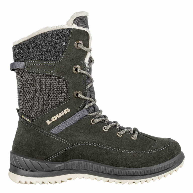 LOWA Bianca GTX Hi JR - Kinderschuh Grau aus Leder