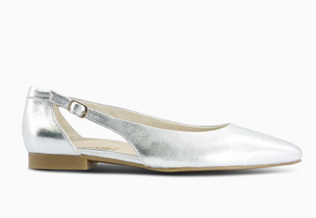 PAUL GREEN  - Damenschuh Silber aus Leder