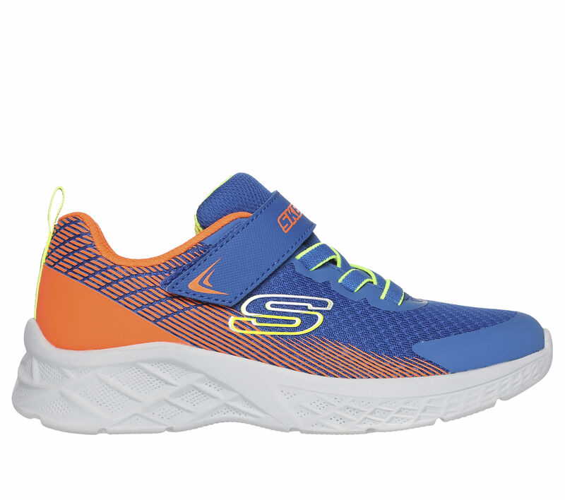 SKECHERS Microspec II-Zovrix - Kinderschuh Blau aus Stoff