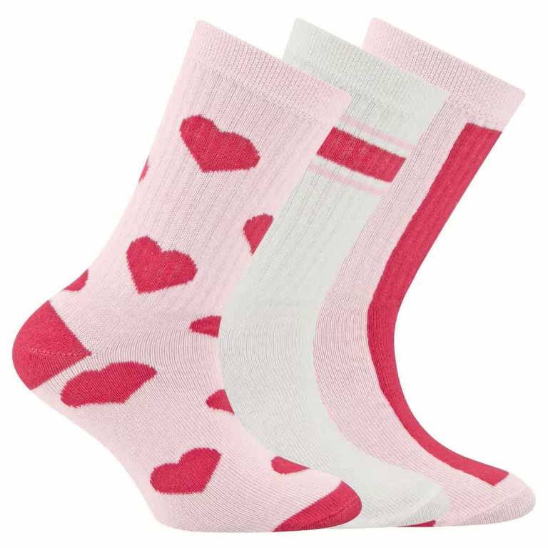 EWERS 3er-Pack Socken Herzen/Streifen