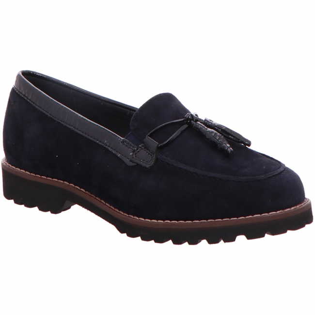 SIOUX Meredith-730-H - Damenschuh Blau aus Nubuk/Velours