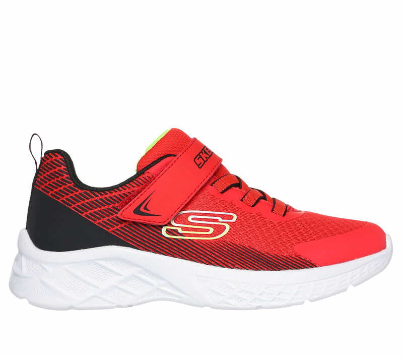 SKECHERS Microspec II-Zovrix - Kinderschuh Rot aus Stoff