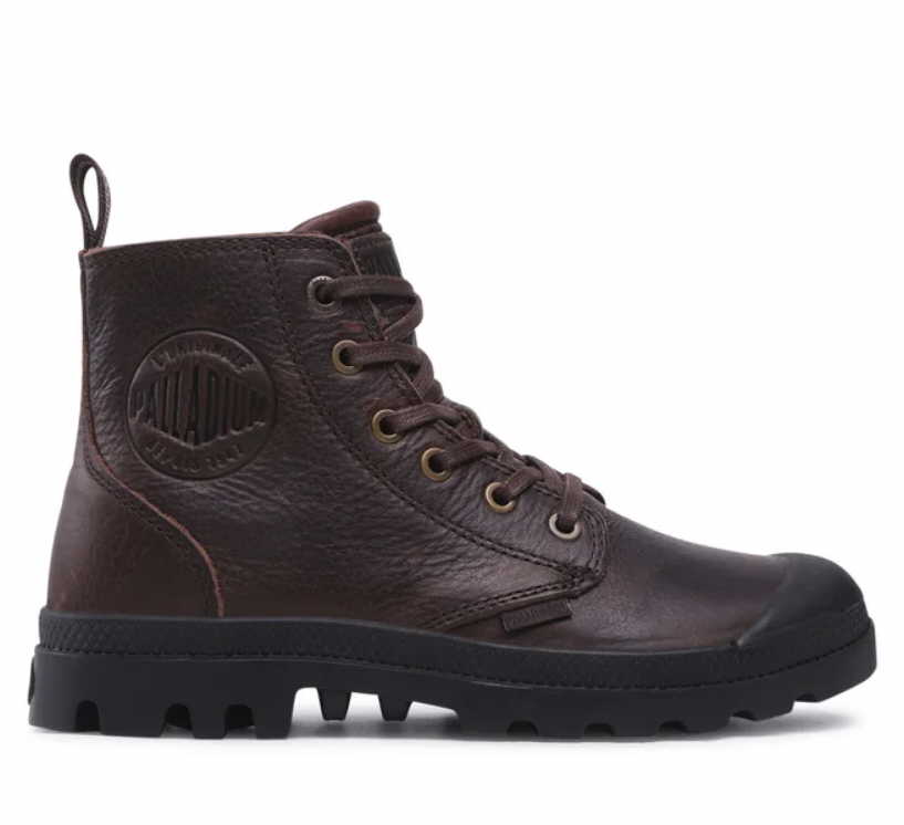 PALLADIUM Pampa Zip Lth Ess - Herrenschuh Braun aus Leder