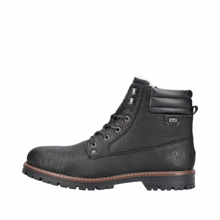 RIEKER  - Herrenschuh Schwarz aus Leder
