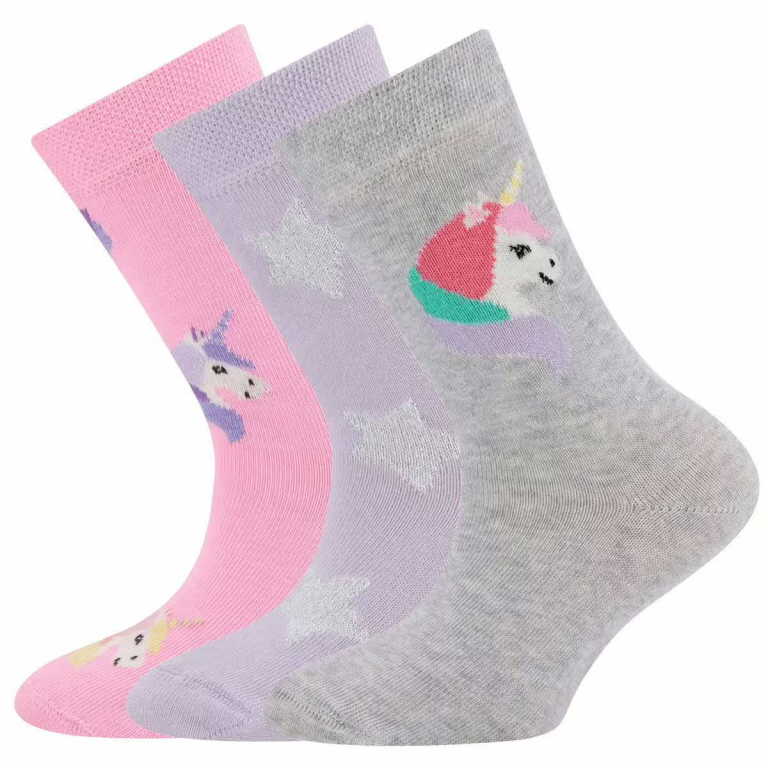 EWERS Socken 3er Einhorn Sterne