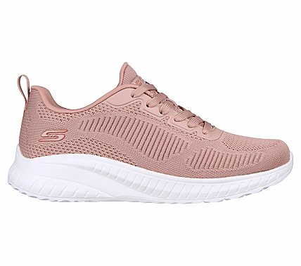 SKECHERS Bobs Squad Chaos - Face Off - Damenschuh Rosa/Pink/Fuxia aus Stoff