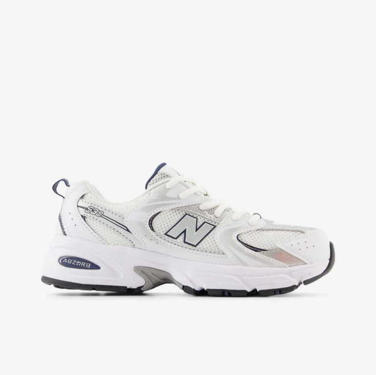 NEW BALANCE 530 - Kinderschuh Weiss aus Synthetik