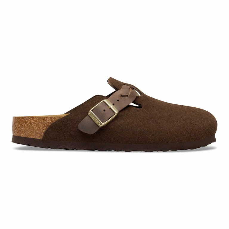BIRKENSTOCK Boston Braided Suede Leather