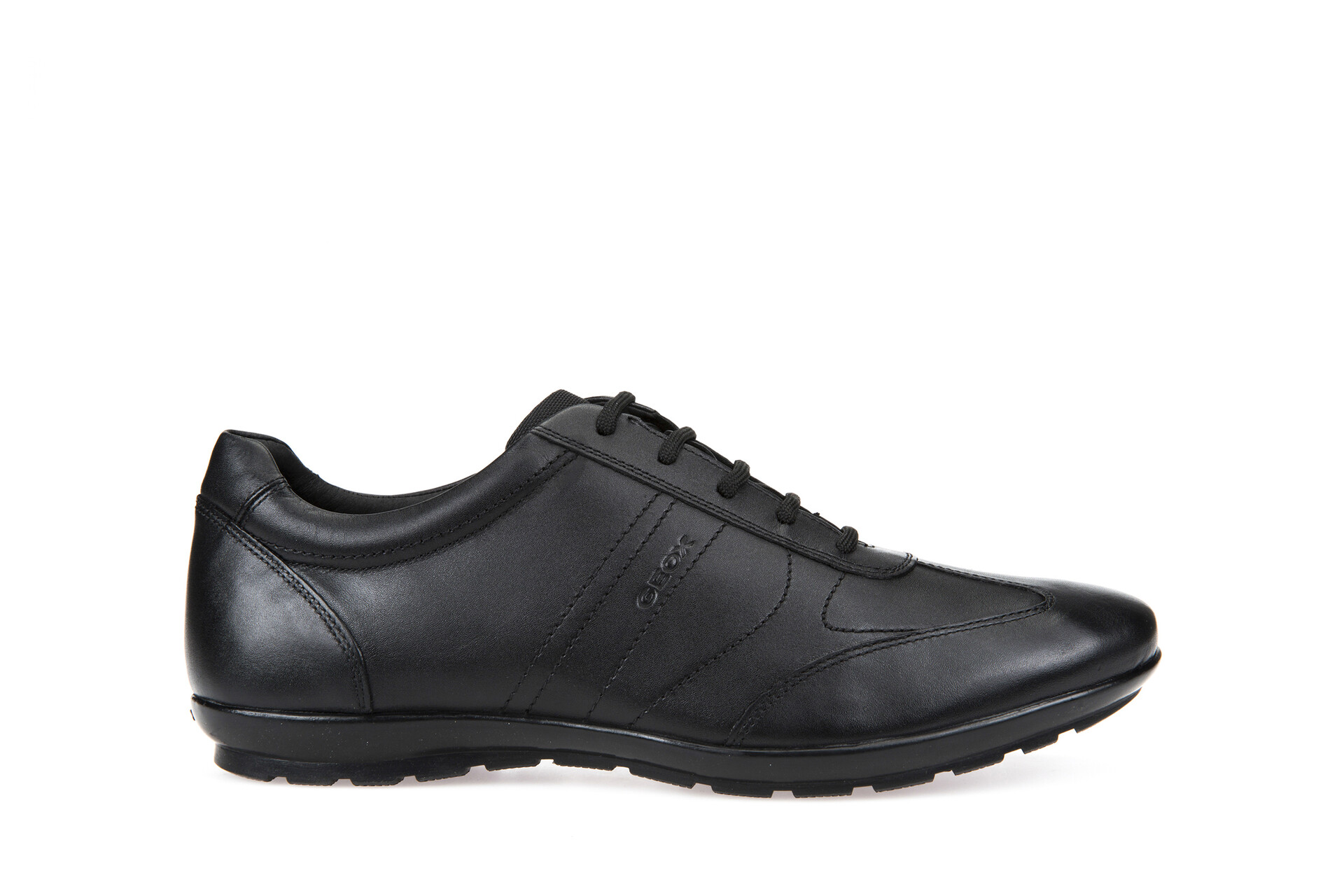 GEOX Symbol - Herrenschuh Schwarz aus Leder