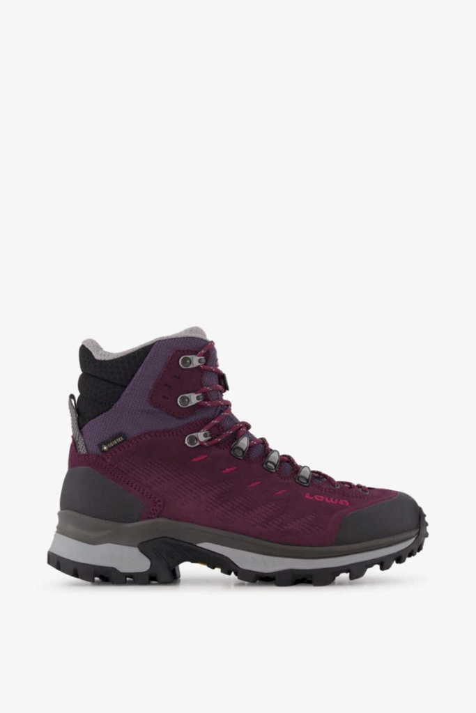 LOWA RANDIR GTX MID WS - Damenschuh Bordeaux aus Nubuk/Velours